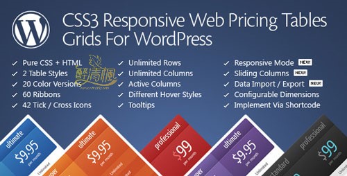 WordPress价格对比表单插件 - CSS3 Compare Pricing Tables(汉化)[更新至v11.3]-windslfy