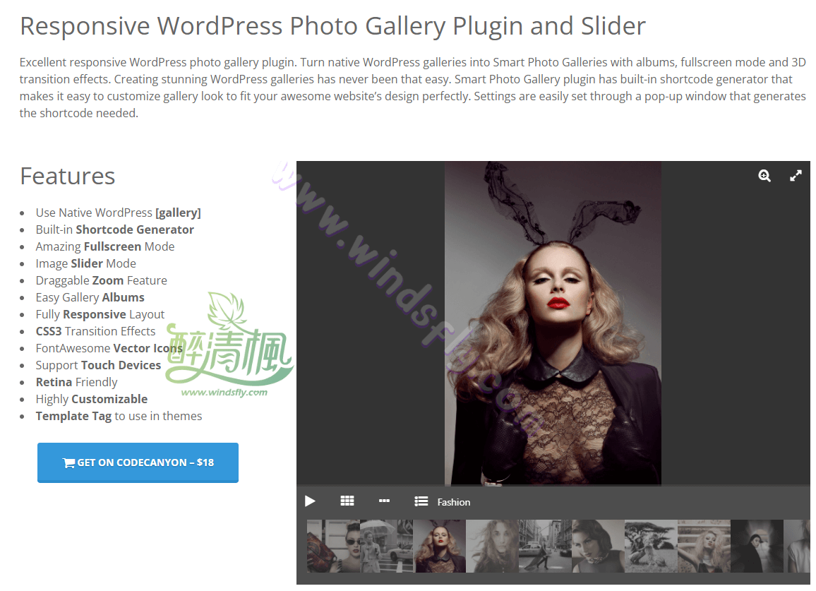 WordPress相册插件 – Smart Photo Gallery v1.4.3(汉化)