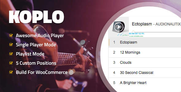 Woocommerce示例音乐插件 – koplo v1.3(汉化)